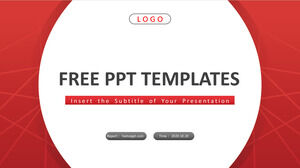 Red Simple Business PowerPoint Templates