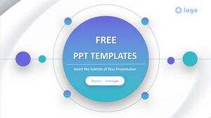 Gradient style debriefing report PowerPoint templates