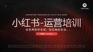 Modèle ppt de formation aux opérations de Xiaohongshu