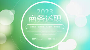 Allgemeine ppt-Vorlage für Geschäftsaussage von Weimei Light Spot mattierter Hintergrund im geometrischen Stil
