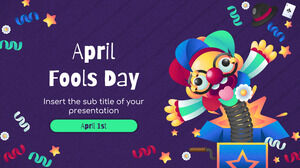 April Fools Day Kostenloses Präsentationshintergrunddesign für Google Slides-Themen und PowerPoint-Vorlagen