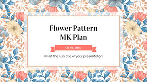Google幻燈片主題和PowerPoint模板的花卉圖案MK計劃免費演示文稿背景設計
