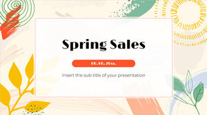 Design de plano de fundo de apresentação gratuita de vendas de primavera para temas de slides do Google e modelos de PowerPoint