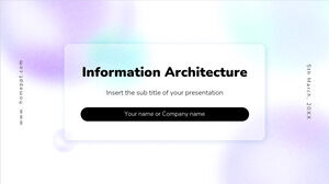 Google幻灯片主题和PowerPoint模板的信息架构免费演示文稿背景设计