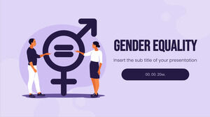 Gleichstellung der Geschlechter Kostenloses Hintergrunddesign für Präsentationen für Google Slides-Themen und PowerPoint-Vorlagen
