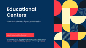 Google Slaytlar temaları ve PowerPoint Şablonları için Eğitim Merkezleri Ücretsiz Sunum Arka Plan Tasarımı