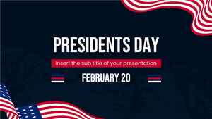 Presidents Day 2023 Design di presentazione gratuito per il tema Presentazioni Google e modello PowerPoint