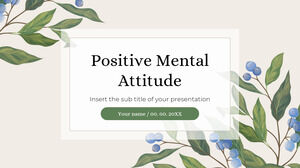 Positive mentale Einstellung Kostenloses Präsentationshintergrunddesign für Google Slides-Themen und PowerPoint-Vorlagen
