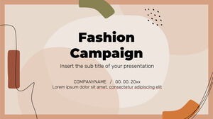 Design de fundal de prezentare gratuită pentru campanie de modă pentru teme Google Slides și șabloane PowerPoint