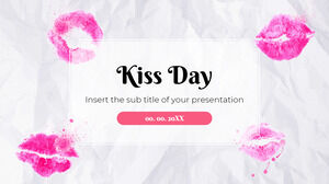Kiss Day Free Presentation Background Design for Google Slides themes and PowerPoint Templates