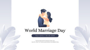 Google幻灯片主题和PowerPoint模板的世界婚姻日免费演示文稿背景设计