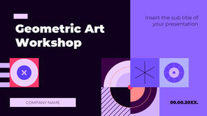 Workshop di arte geometrica Progettazione di sfondo per presentazioni gratuite per temi di Presentazioni Google e modelli di PowerPoint