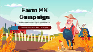 농장 MK 캠페인 Google 슬라이드 테마 및 파워포인트 템플릿용 무료 프리젠테이션 배경 디자인