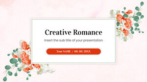 Creative Romance Darmowy projekt tła prezentacji dla motywów Prezentacji Google i szablonów PowerPoint