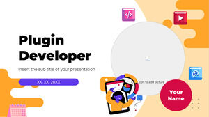Plugin Developer Darmowy projekt tła prezentacji dla motywów Prezentacji Google i szablonów PowerPoint