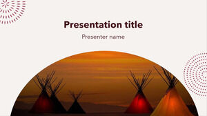 Free Powerpoint Template for Block Print