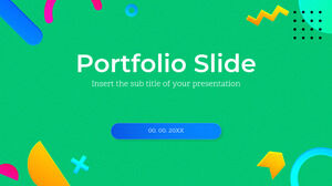 Darmowy szablon Powerpoint dla slajdów portfolio