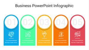 İş PowerPoint İnfografik için Ücretsiz Powerpoint Şablonu