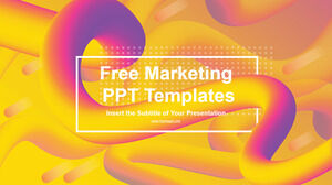 Șablon Powerpoint gratuit pentru prezentarea de marketing