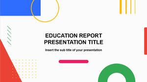 เทมเพลต PowerPoint ฟรีสำหรับรายงานการศึกษา