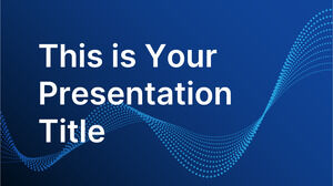 Free Powerpoint Template for Data particles