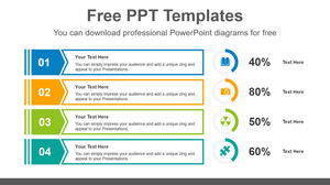 Șablon Powerpoint gratuit pentru diagrame pentru banner gogoși