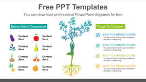 有机食品清单的免费 Powerpoint 模板