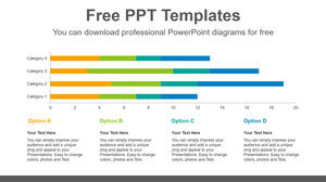 Modèle Powerpoint gratuit pour graphique à barres empilées