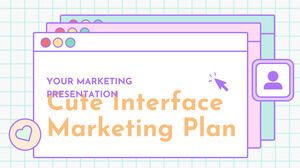 Lindo plan de marketing de interfaz. Tema gratuito de PPT y Google Slides