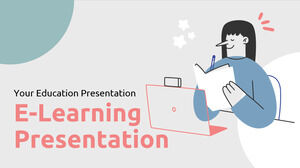 Presentación de aprendizaje electrónico. Plantilla PPT gratuita y diapositivas de Google