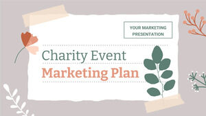 Plan marketingowy imprezy charytatywnej. Darmowy motyw PPT i Prezentacji Google