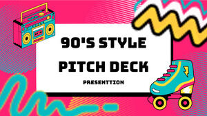 90's Style Pitch Deck. Free PPT Template & Google Slides Theme