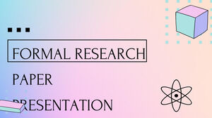 Documento di ricerca formale. Modello PPT gratuito e tema di Presentazioni Google