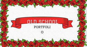 Portofoliu Old School. PPT gratuit și temă Google Slides