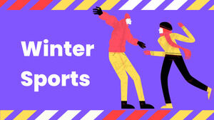 冬季運動。 免費 PPT 模板和 Google 幻燈片主題