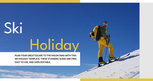 スキー休暇。 無料の PPT テンプレートと Google スライドのテーマ