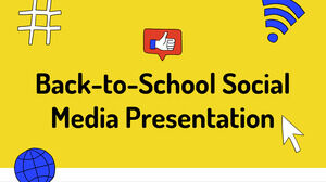 Okul Sosyal Medyasına Dönüş. Ücretsiz PPT Şablonu ve Google Slaytlar Teması