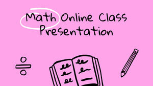 Matematik Çevrimiçi Sınıfı. Ücretsiz PPT Şablonu ve Google Slaytlar Teması
