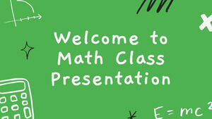 Bem-vindo à aula de matemática. Modelo de PPT grátis e tema do Google Slides