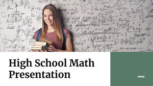 高校数学。 無料の PPT テンプレートと Google スライドのテーマ