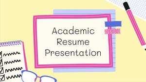 Resume Akademik. Template PPT Gratis & Tema Google Slides