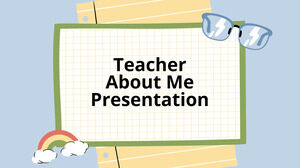 Insegnante su di me. Modello PPT gratuito e tema di Presentazioni Google