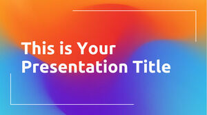 虹のグラデーション。 無料の PowerPoint テンプレートと Google スライドのテーマ