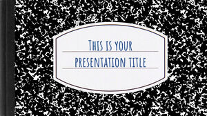 コンポジションブック。 無料の PowerPoint テンプレートと Google スライドのテーマ