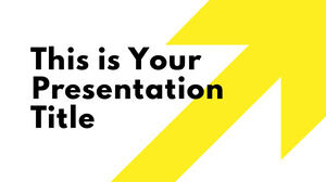 Желтая стрела. Бесплатный шаблон PowerPoint и тема Google Slides.