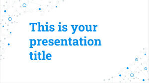 Niebieskie połączenia. Darmowy szablon PowerPoint i motyw Prezentacji Google