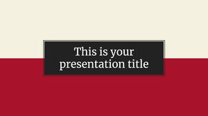 Minimo formale. Modello di PowerPoint gratuito e tema di Presentazioni Google