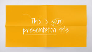五颜六色的纸。 免费的 PowerPoint 模板和 Google 幻灯片主题