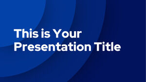 Albastru concentric. Șablon PowerPoint gratuit și temă Google Slides