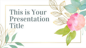 Acuarela floral. Plantilla gratuita de PowerPoint y tema de Google Slides